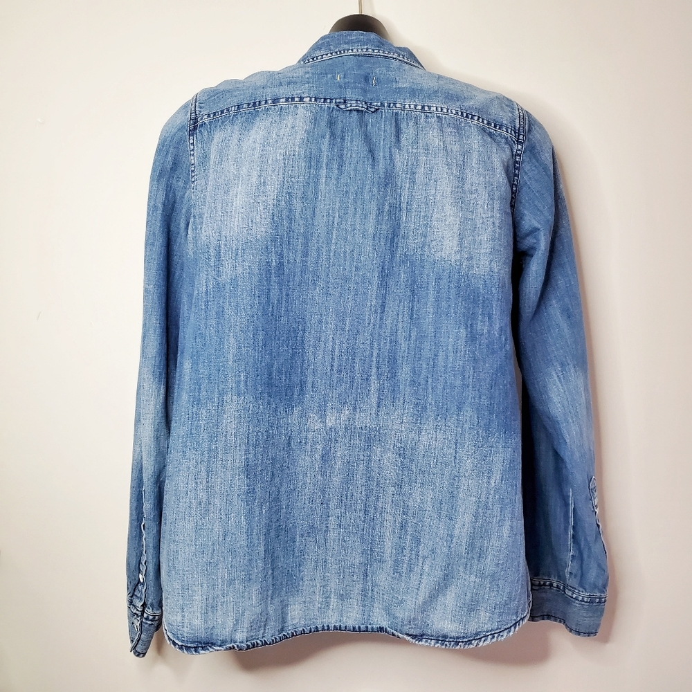 MADEWELL Denim Boyshirt in Campground Wash M - Picture 8 of 10